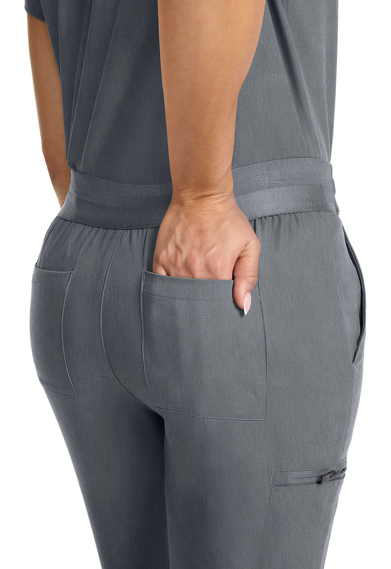 Heather Ash - Women's Mid Rise Jogger (View 2)