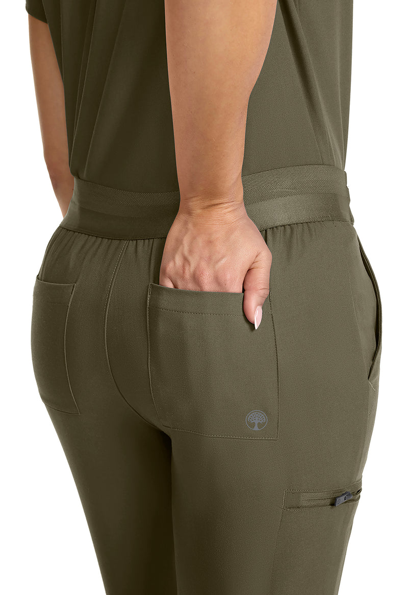 Olive - Women's Mid Rise Jogger (View 2)