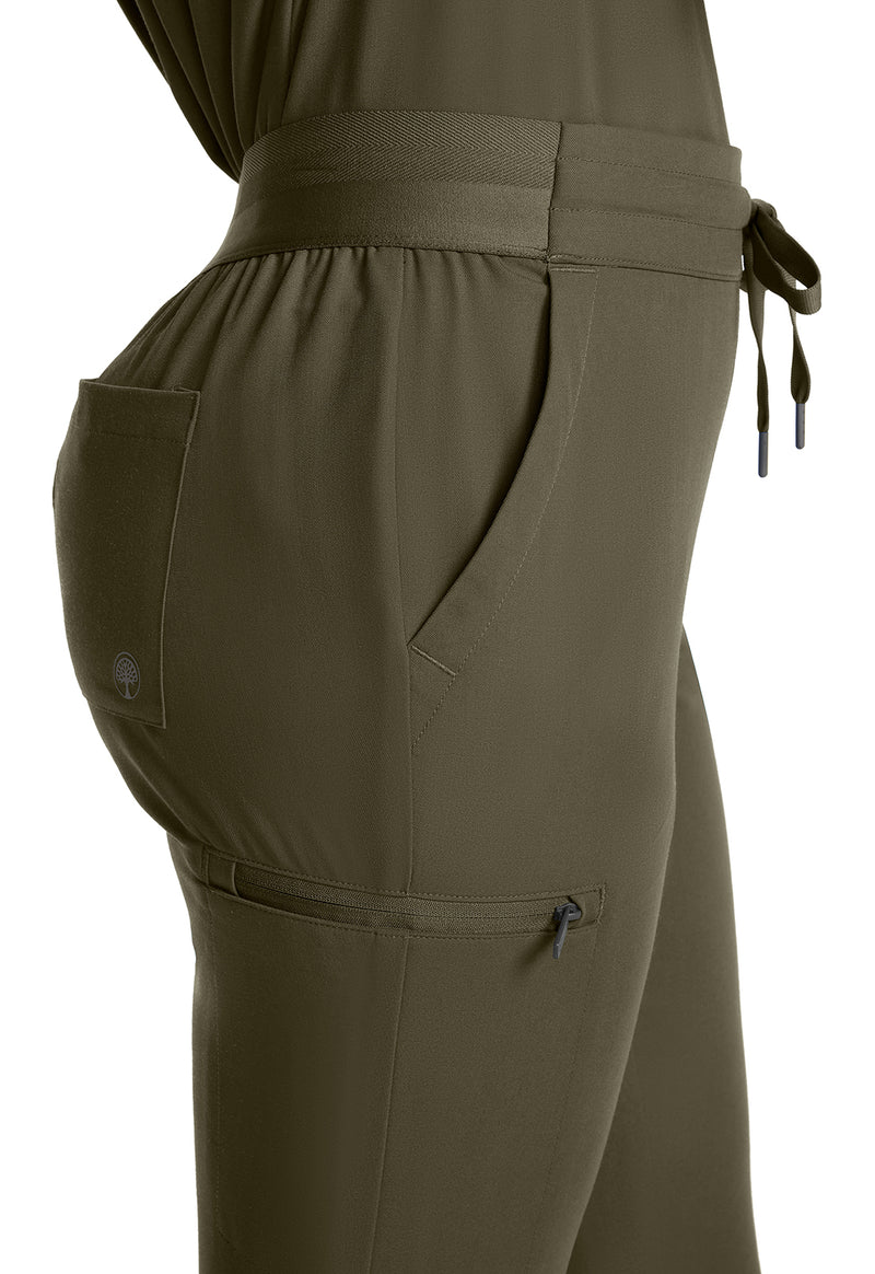 Olive - Women's Mid Rise Jogger (View 4)