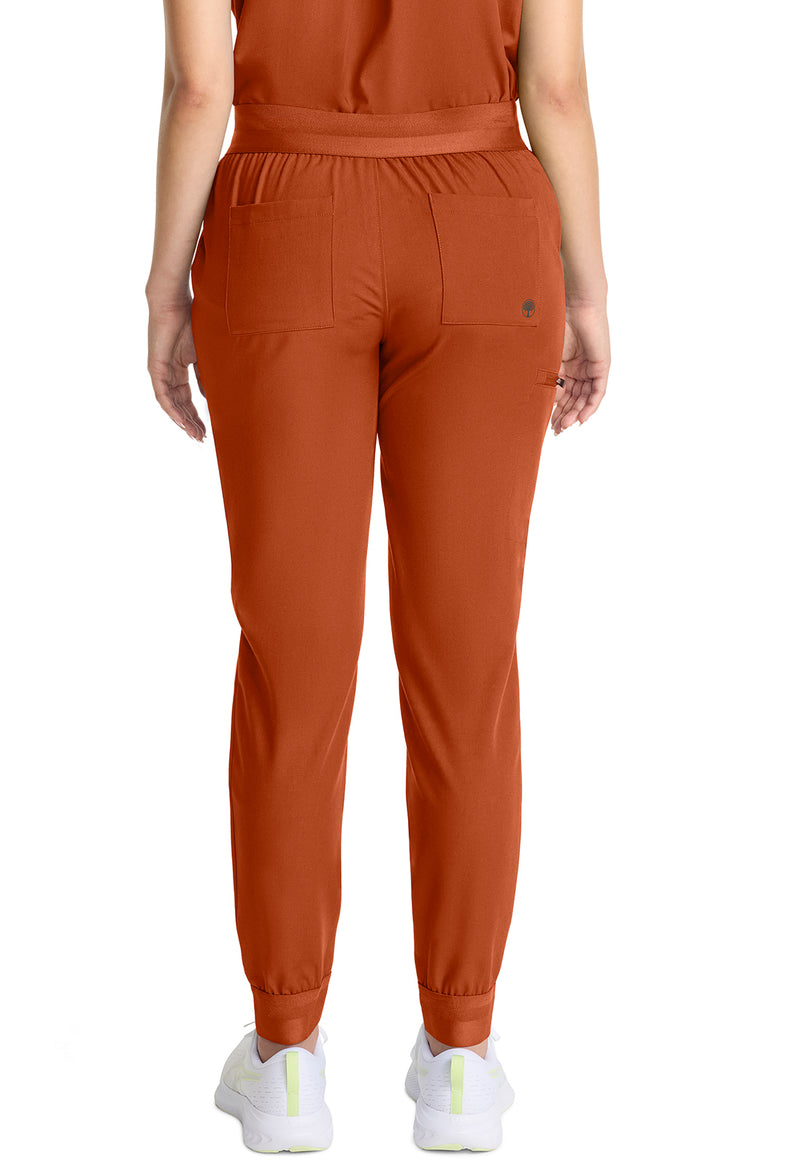 Warm Sunrise - Healing Hands Quest Women Scrub Pants - Back View