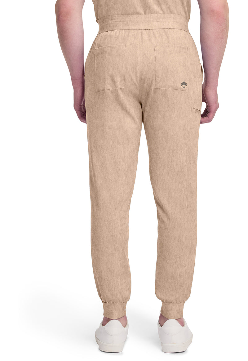 Desert Taupe - Healing Hands Quest Men Scrub Pants - Back View