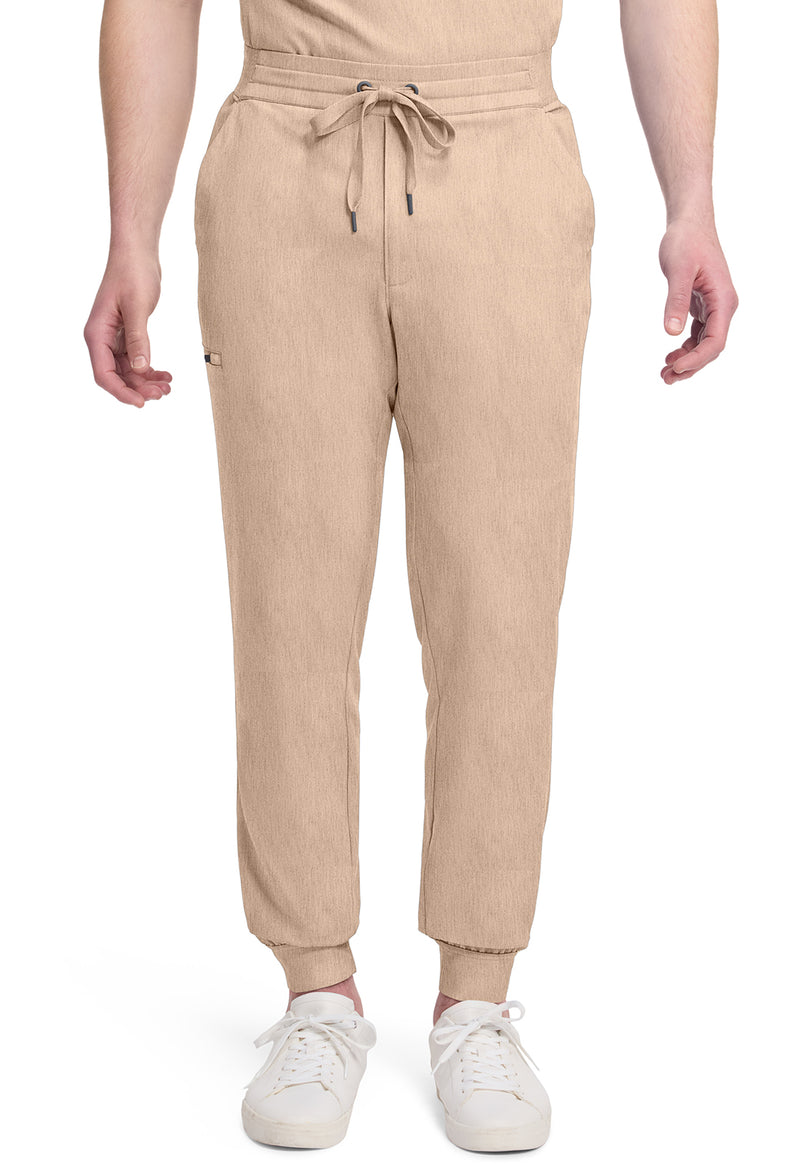Desert Taupe - Healing Hands Quest Men Scrub Pants - Front View
