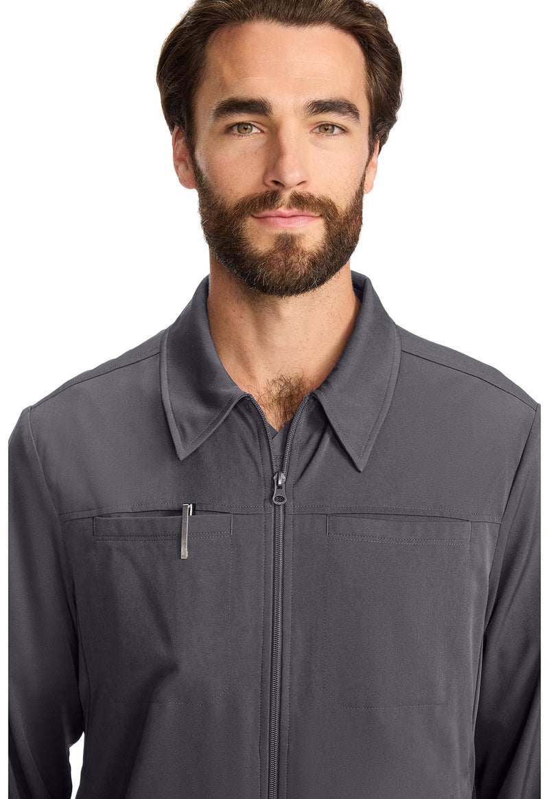 Pewter - Men's Zip Front Jacket (View 2)