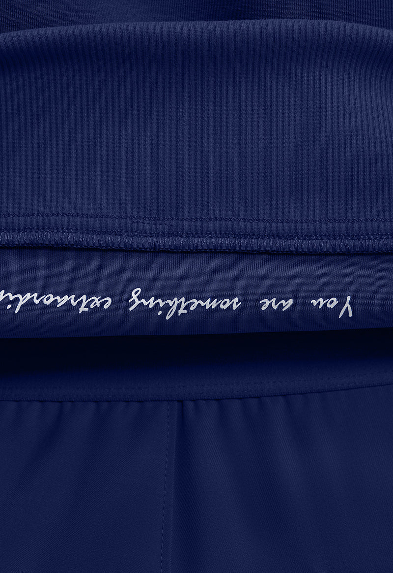 Navy - Men's Zip Front Knit Jacket (View 4)