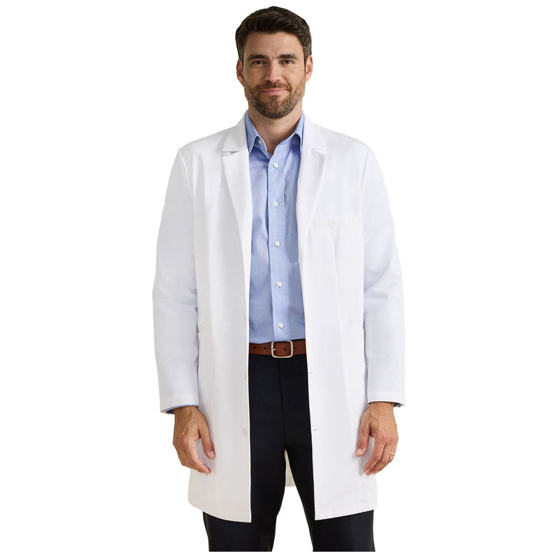 white - Lawrence Men's 37" Lab Coat