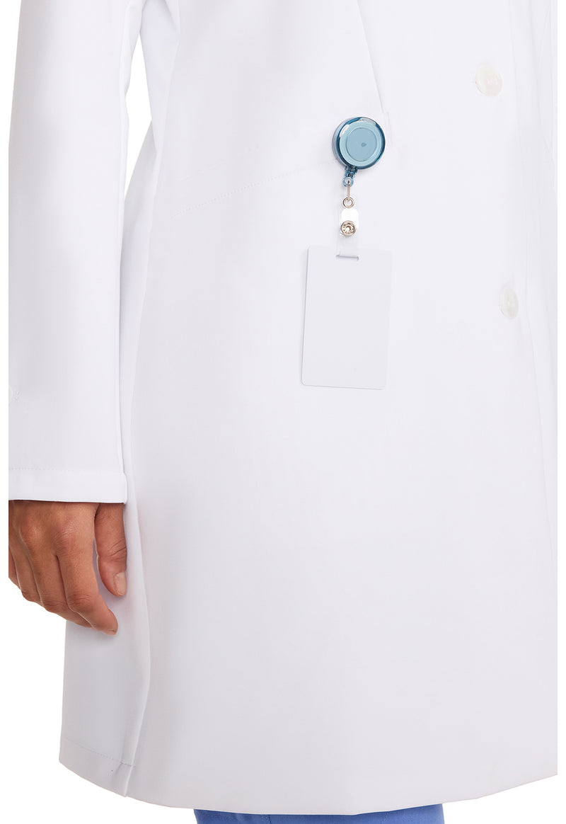WHITE - Women's 34" Lab Coat (View 2)