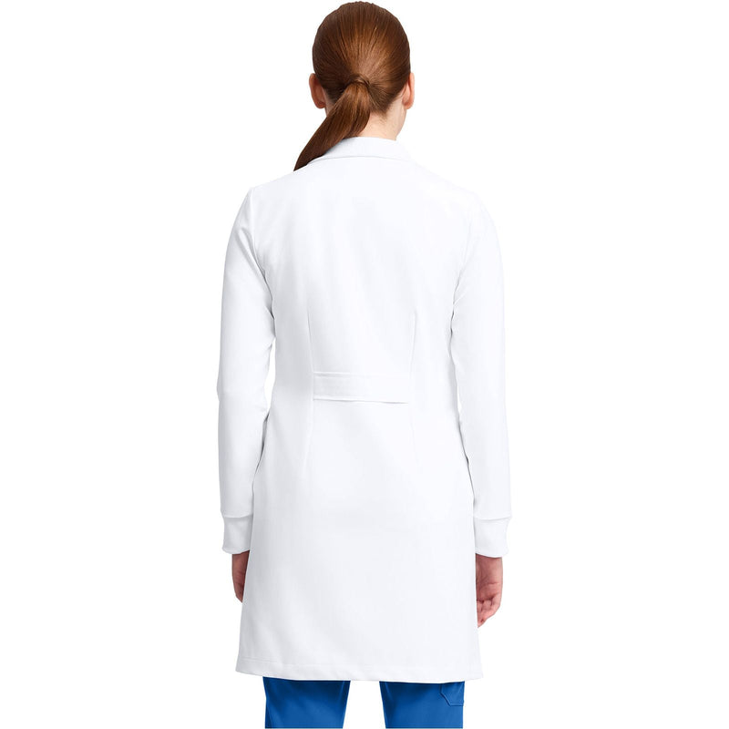 white - Womens 6-Pocket Dental Lab Coat