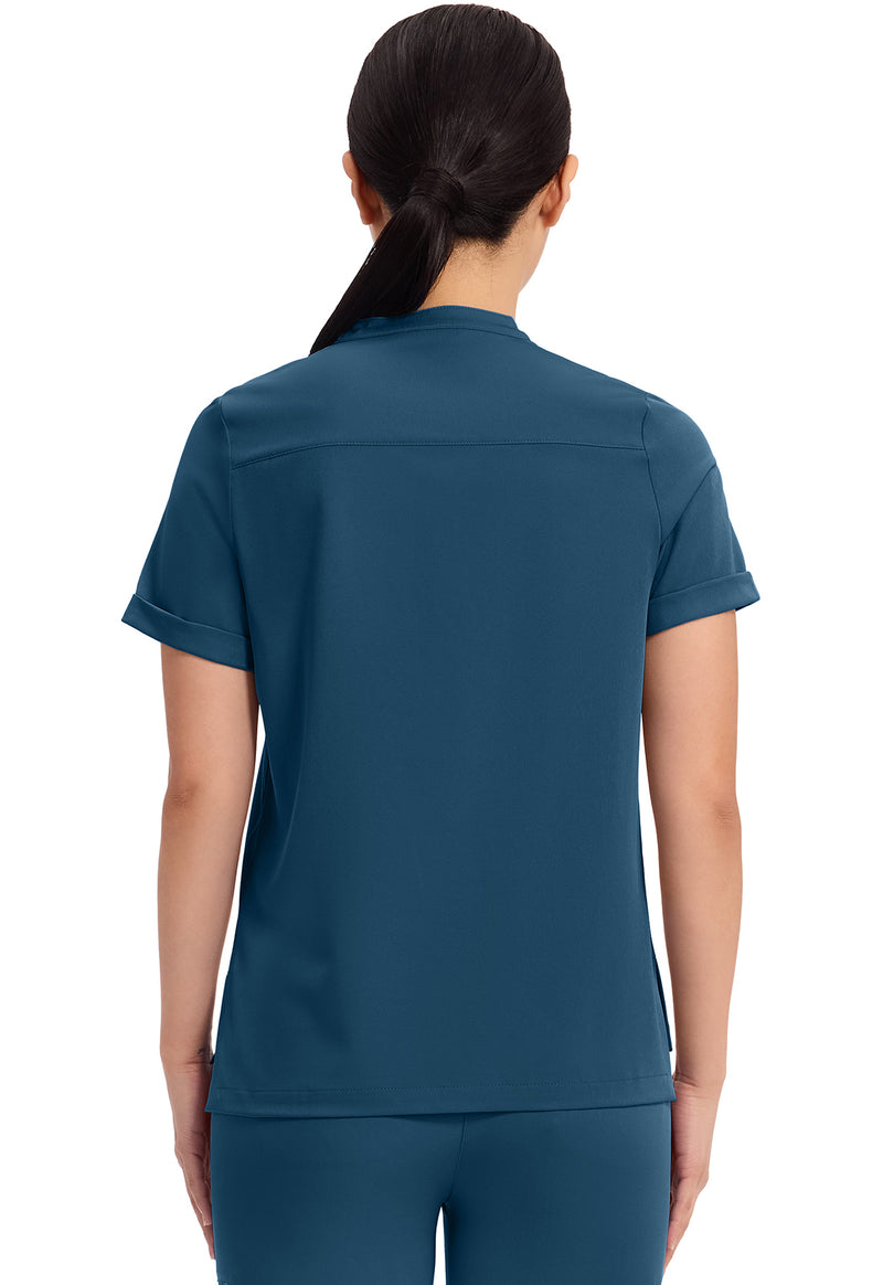 Caribbean - Healing Hands Works Women Scrub Top - Back View