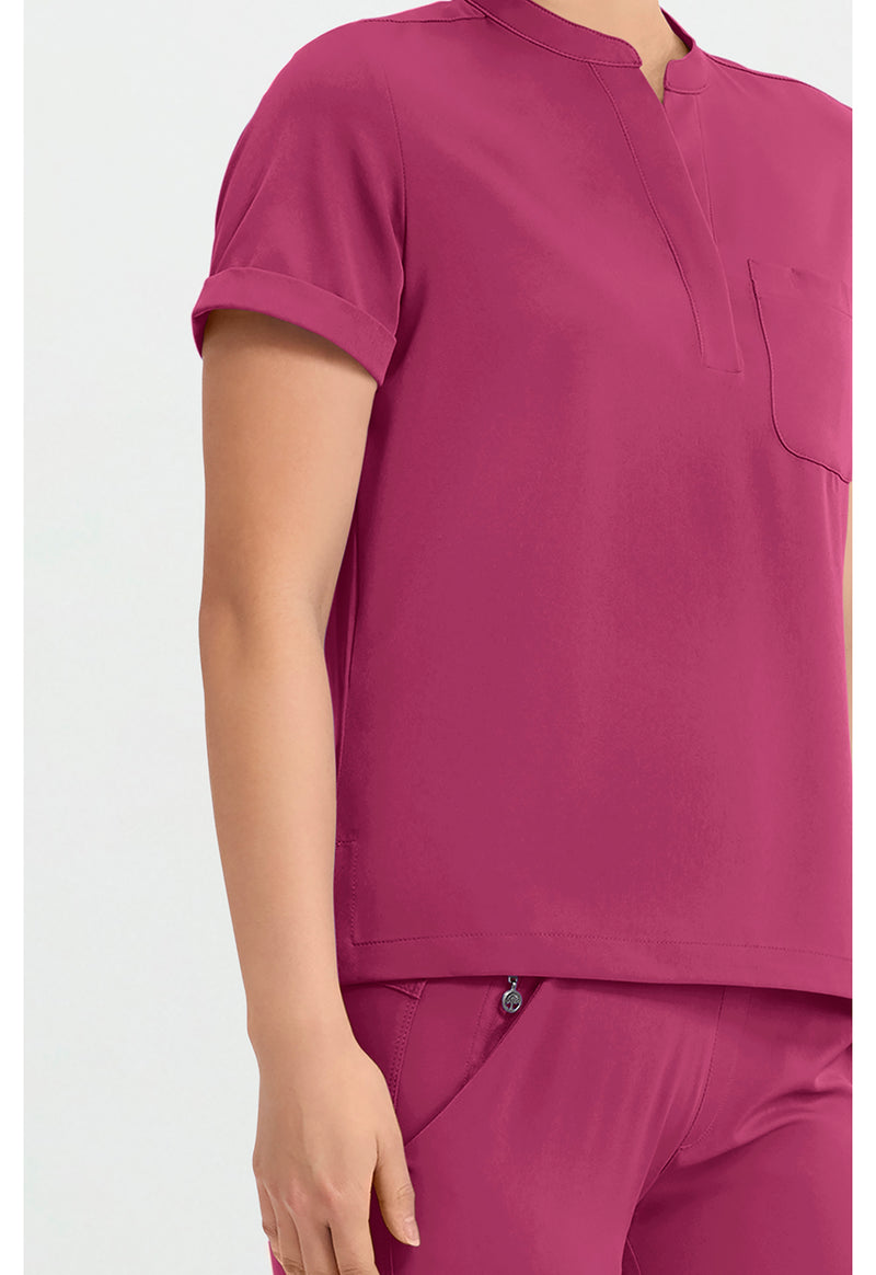 Cherry Wine - Women's Macy Scrub Top (View 3)