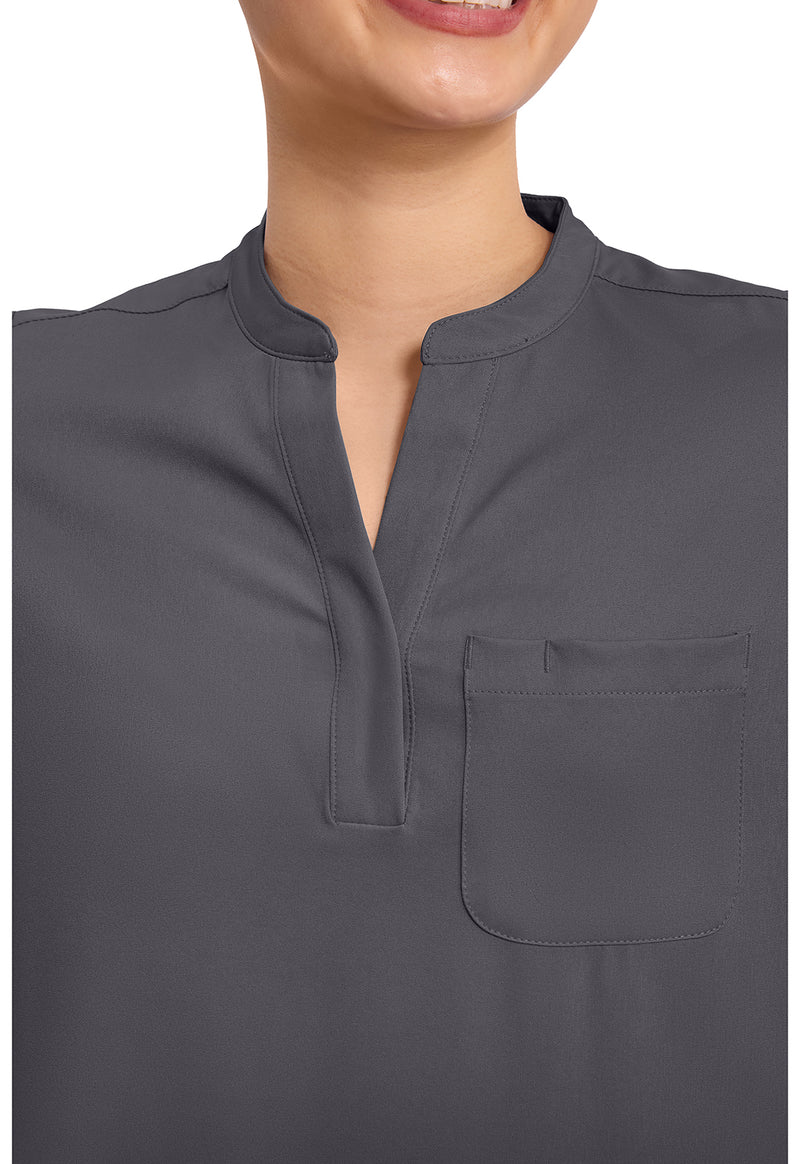 Pewter - Women's Macy Scrub Top (View 2)