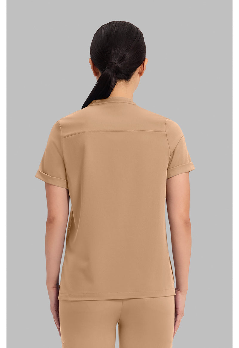 Sand Dunes - Healing Hands Works Women Scrub Top - Back View