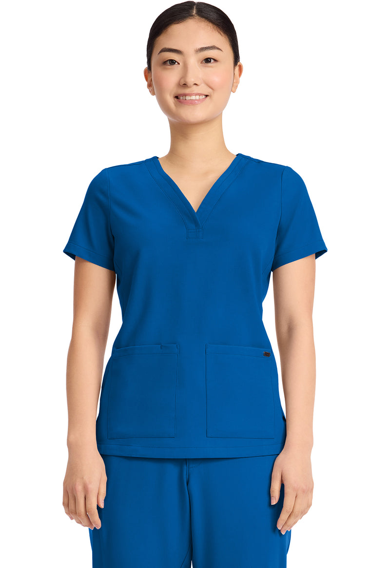 Royal - Healing Hands Quest Women Scrub Top - Front View