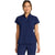 Women's Partial Zip Stand Collar Top