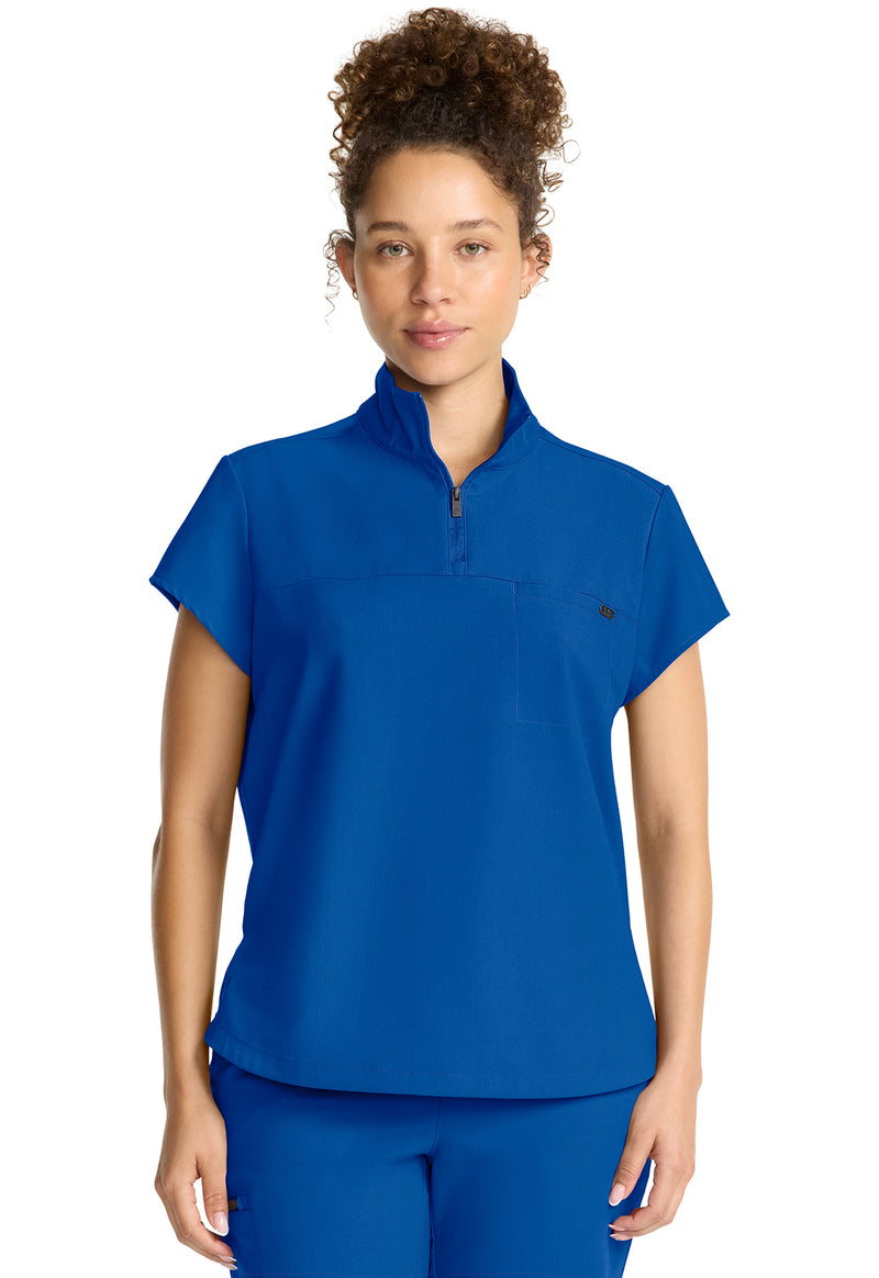 Royal - Healing Hands Quest Women Scrub Top - Front View
