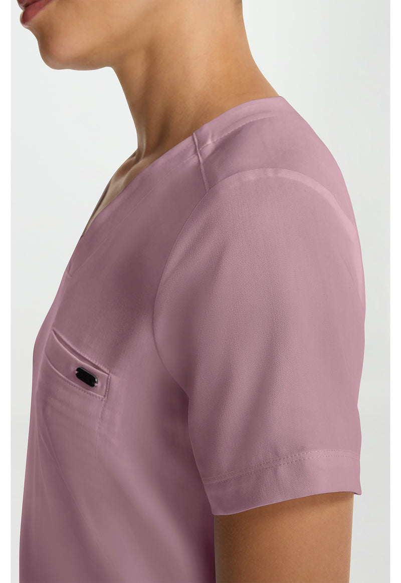 Elderberry - Women's Tuck-in V-Neck Scrub Top (View 3)