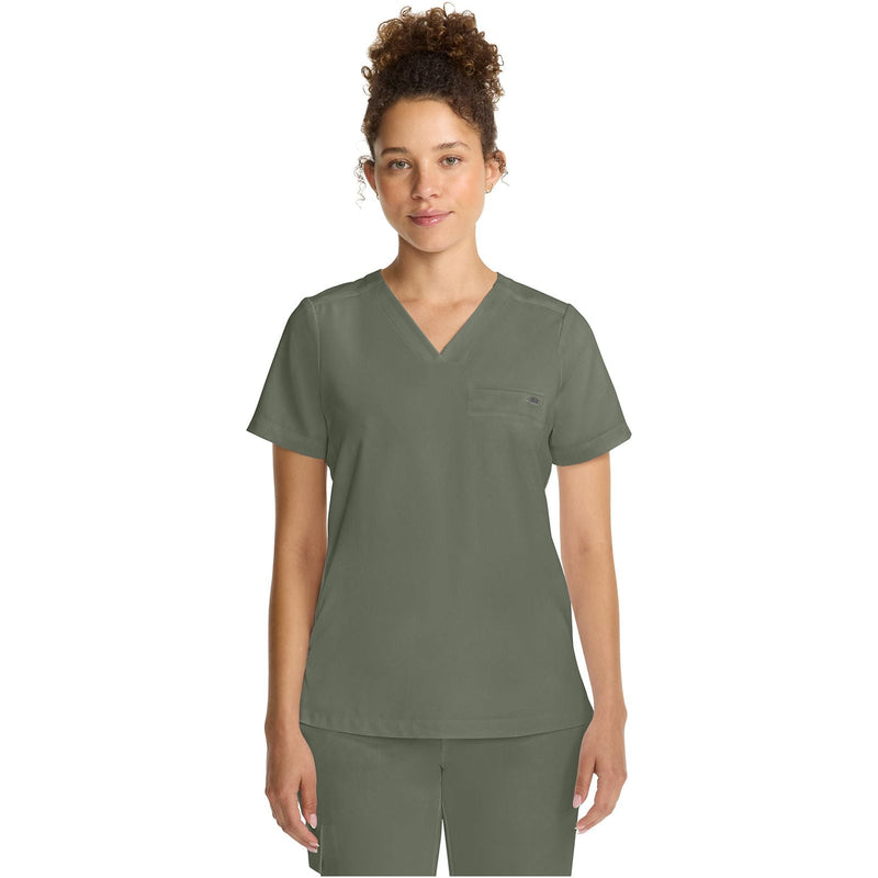 olive - Women's Tuck-in V-Neck Top