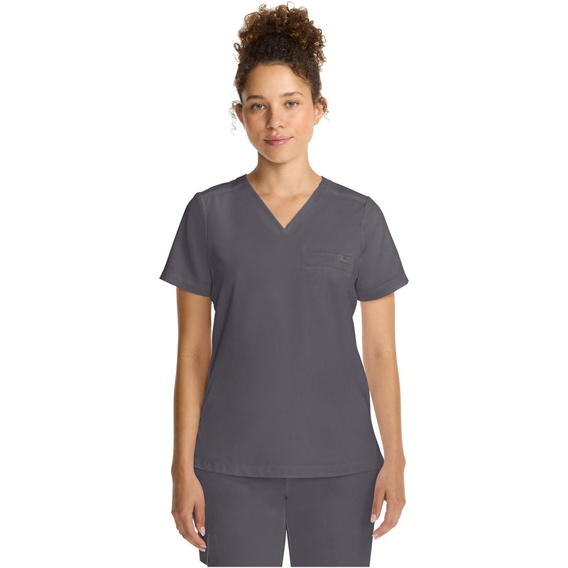 pewter - Women's Tuck-in V-Neck Top