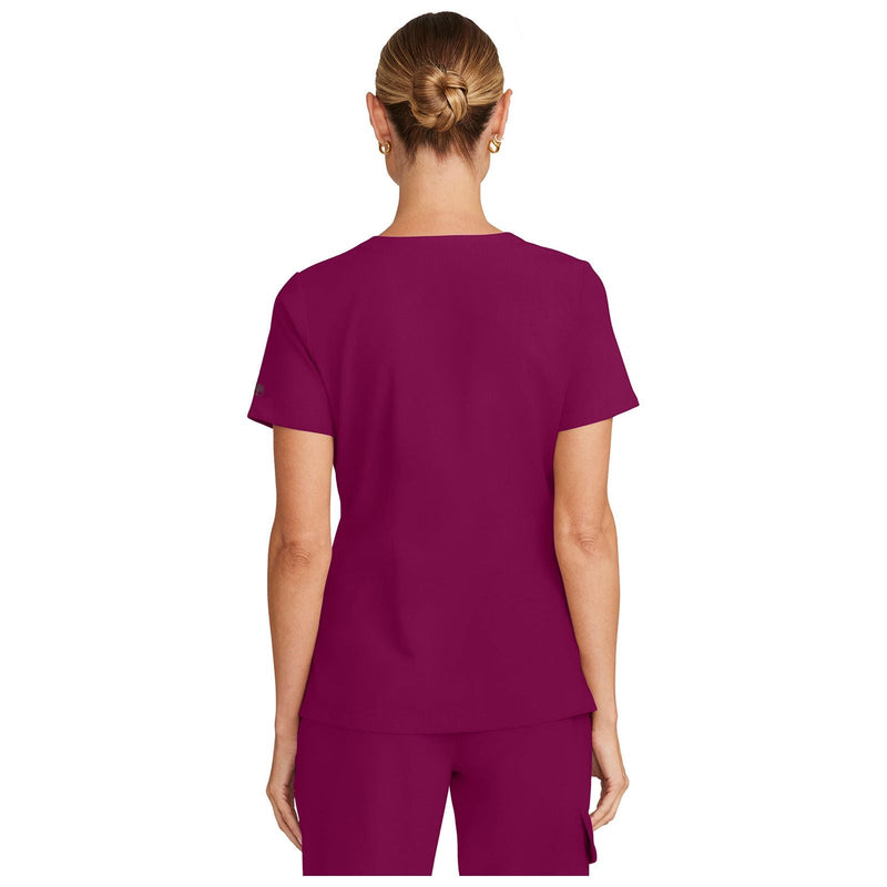 wine - Women's Tuck-in V-Neck Top