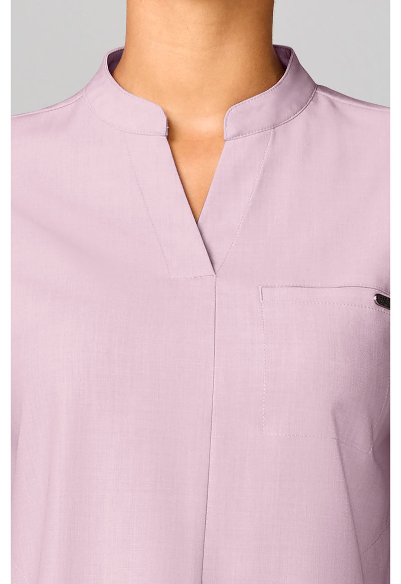Pink Pearl - Mandarin Collar Top (View 2)