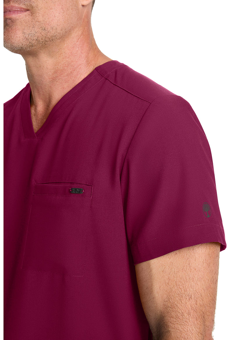wine - Men's 1-Pocket V-Neck Top (View 4)