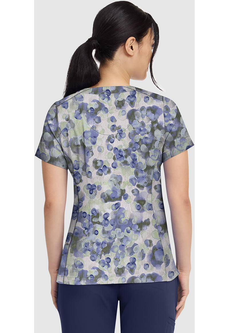 DAPPLED DOTS - Briana Print Top (Back)