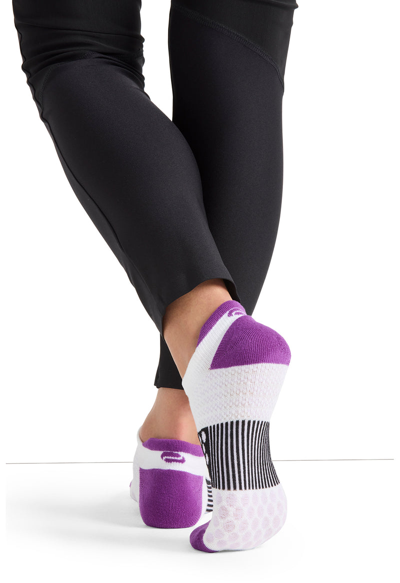 purple/black/white - Athletic Ankle Socks (Back)