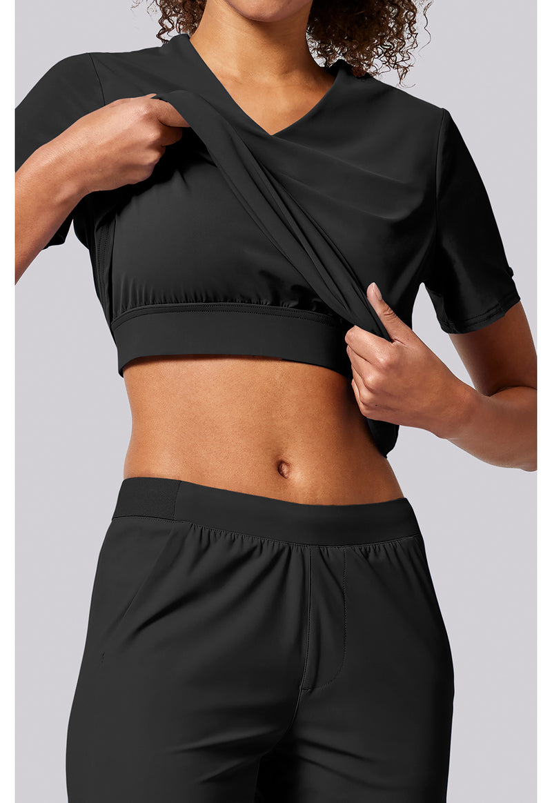 Black - Built in Sport Bra Top (View 4)