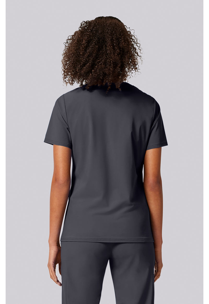 Pewter - Built in Sport Bra Top (Back)