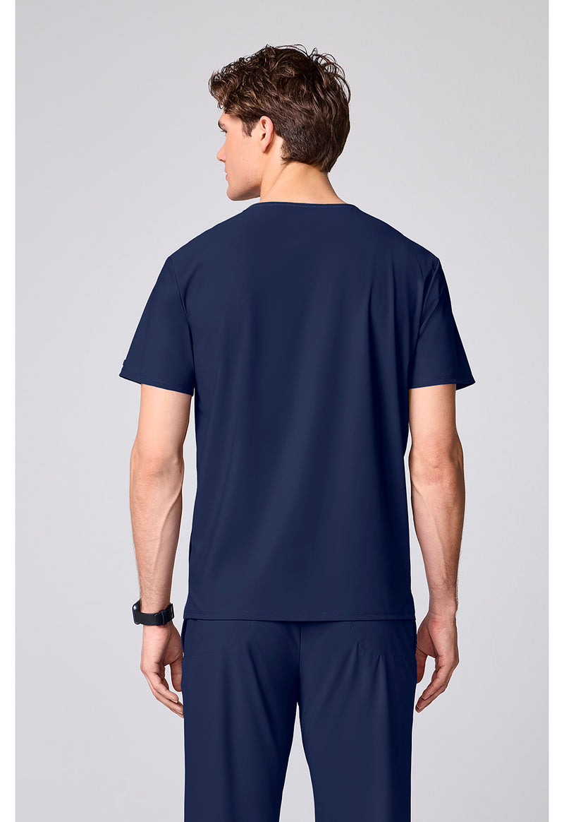 Navy - Men's Crew Neck Top (Back)