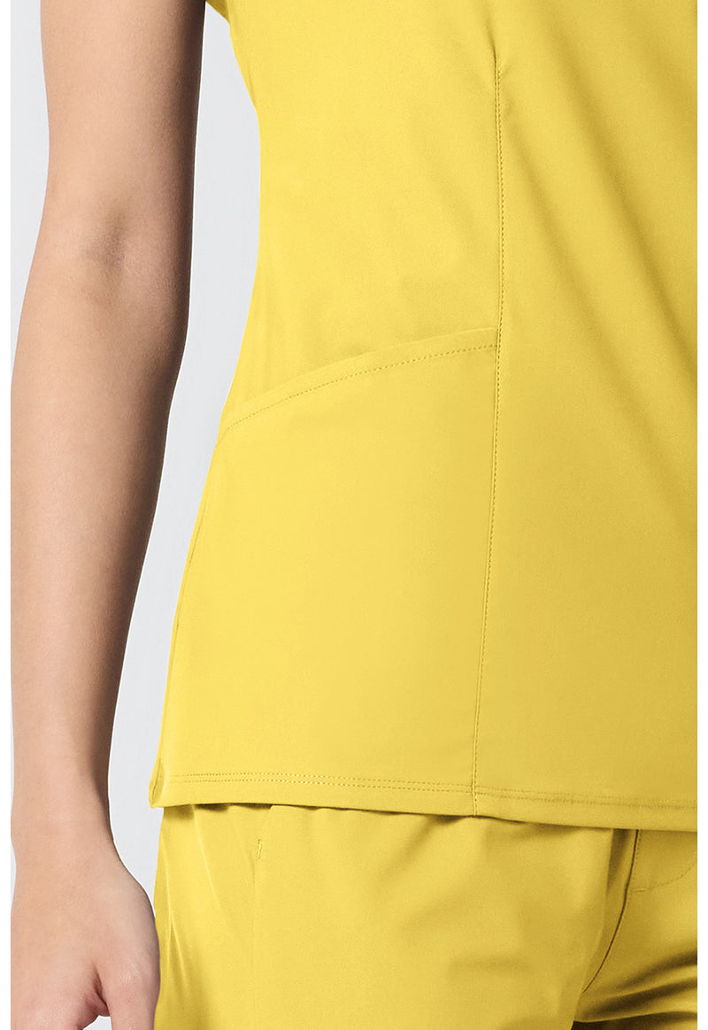Butterscotch - Women's V-Neck Scrub Top (View 3)