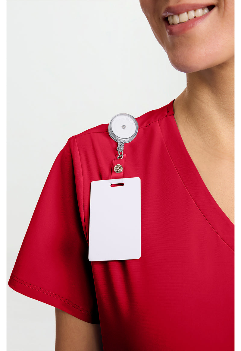 Cherry Pop - Women's V-Neck Scrub Top (View 3)