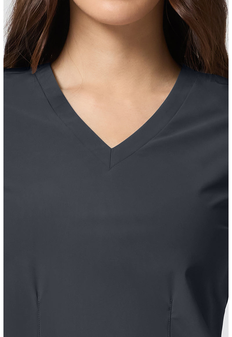 Pewter - Women's V-Neck Scrub Top (View 2)