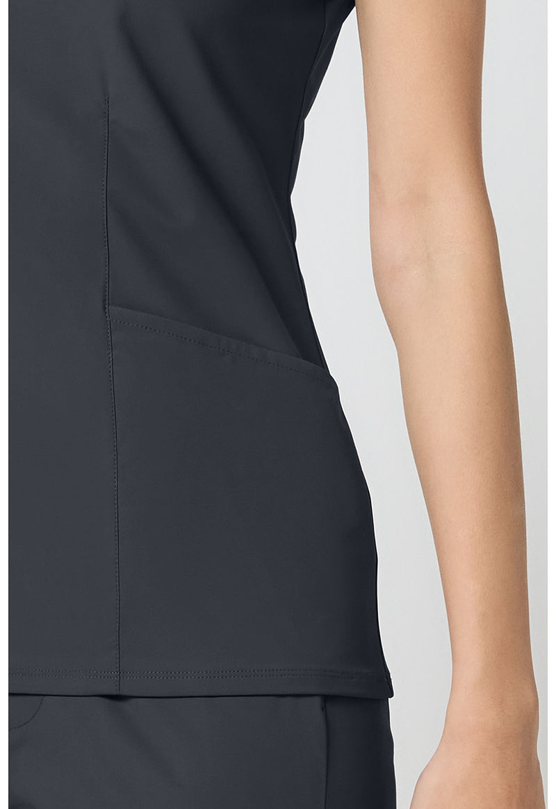 Pewter - Women's V-Neck Scrub Top (View 3)