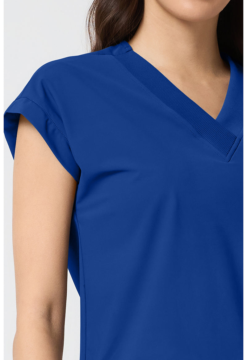 Royal - Women's Dolman V-Neck Scrub Top (View 3)