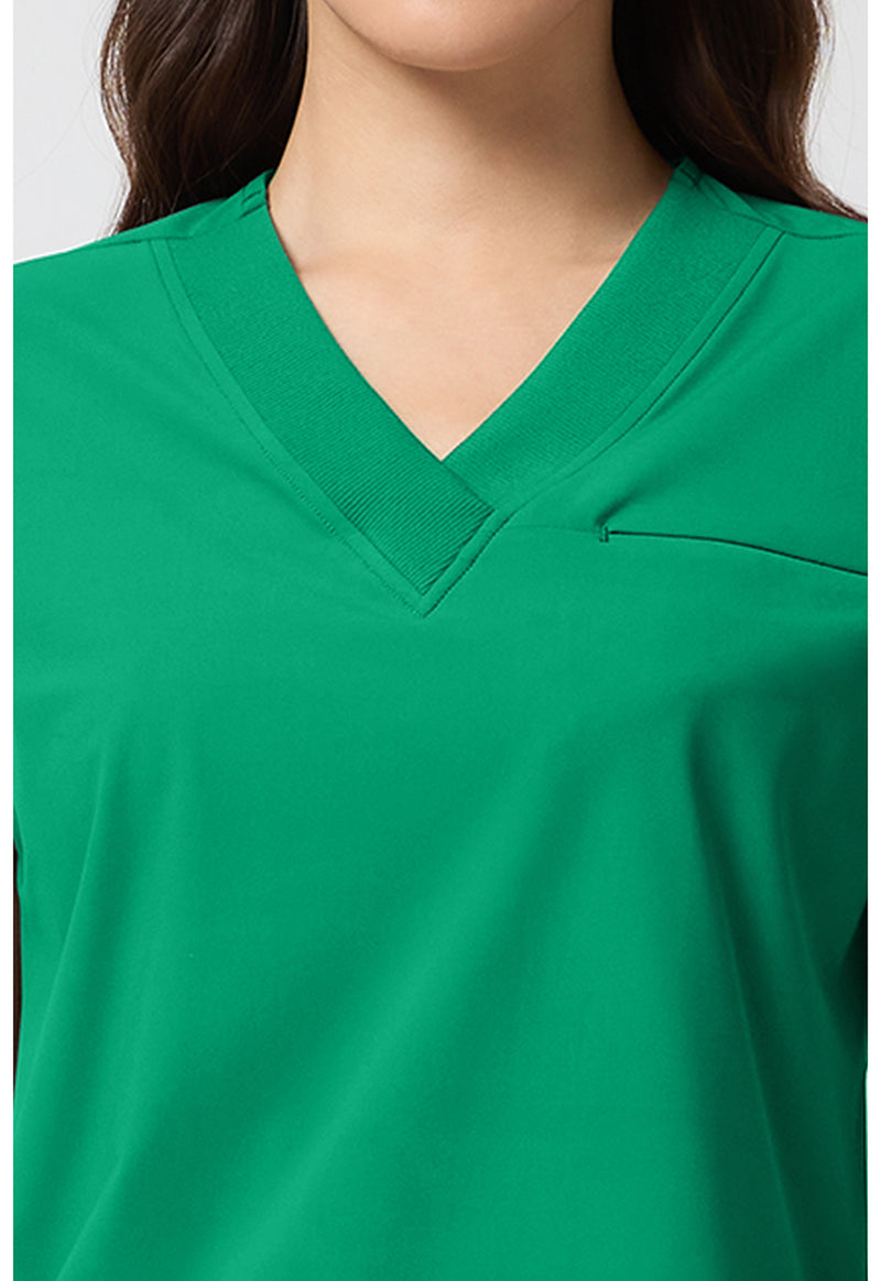 Retro Green - Women's Dolman V-Neck Scrub Top (View 2)