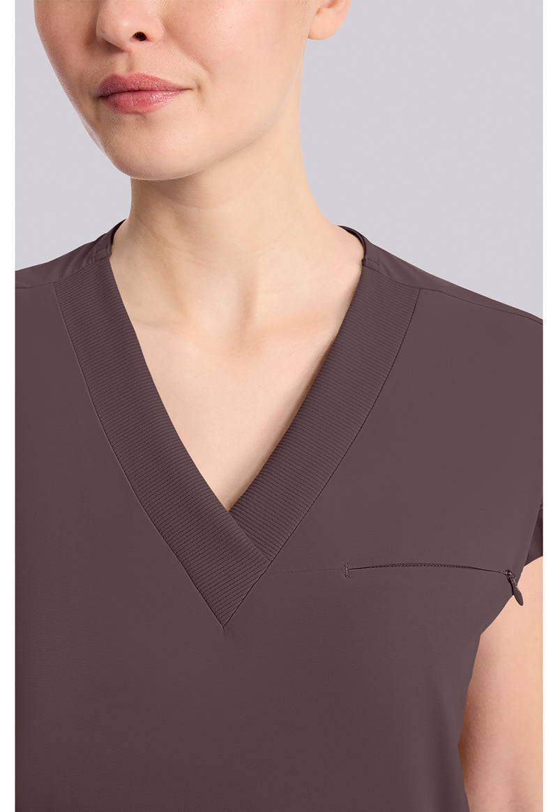 Walnut Roast - Women's Dolman V-Neck Scrub Top (View 3)