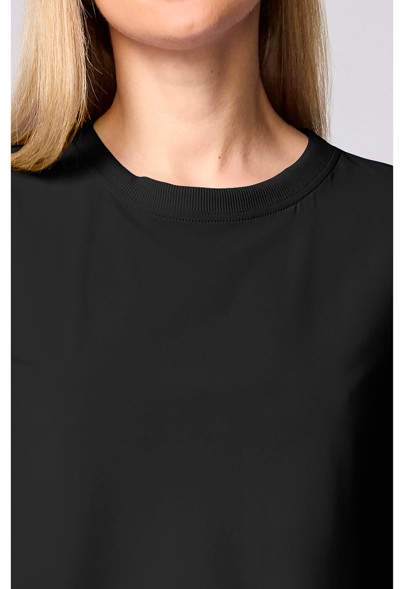 Black - Women's Crew Neck Scrub Top (View 2)