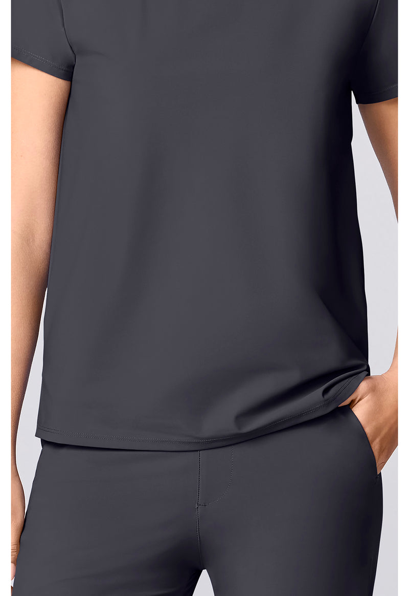Pewter - Women's Crew Neck Scrub Top (View 3)