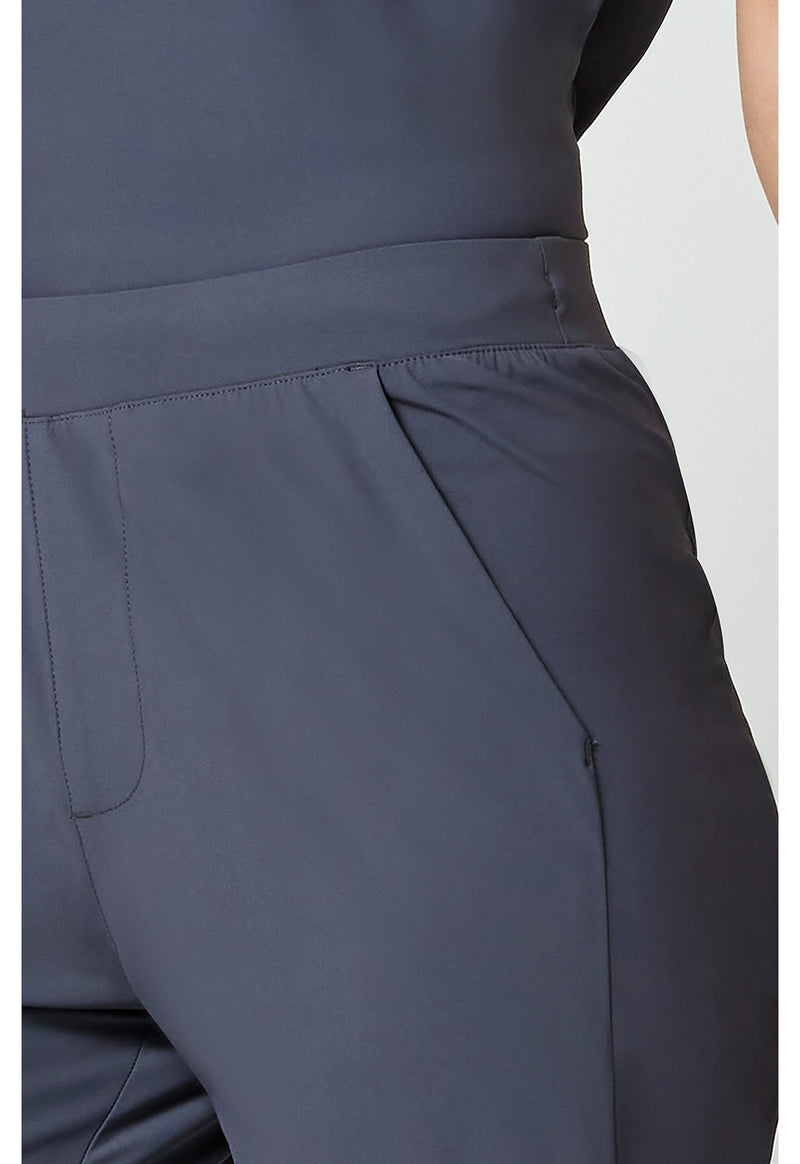Pewter - Women's 4-Pocket Straight Leg Scrub Pants (View 4)