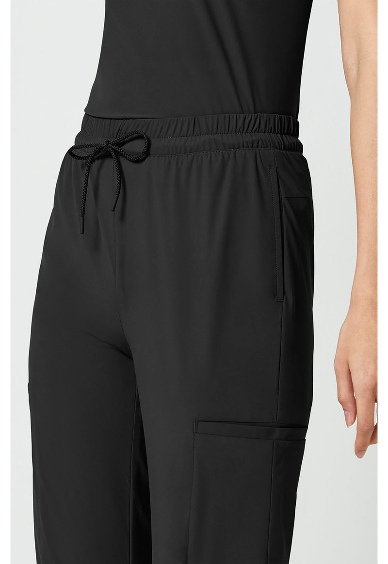 Black - Women's 5-Pocket Jogger Scrub Pants (View 4)