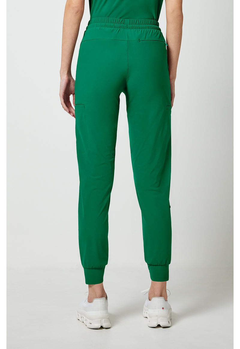 Retro Green - Cherokee IN Pursuit Women Scrub Pants - Back View
