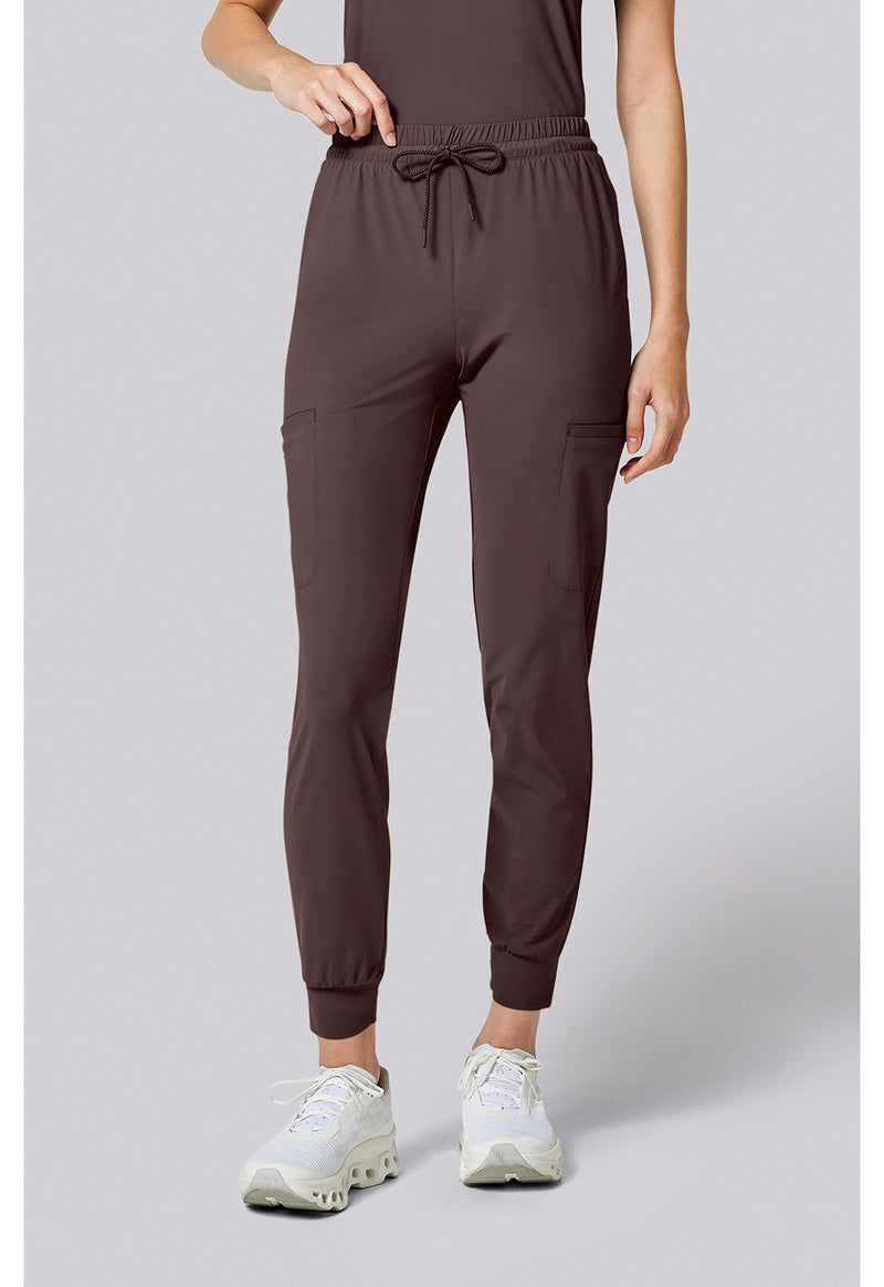 Walnut Roast - Cherokee IN Pursuit Women Scrub Pants - Front View