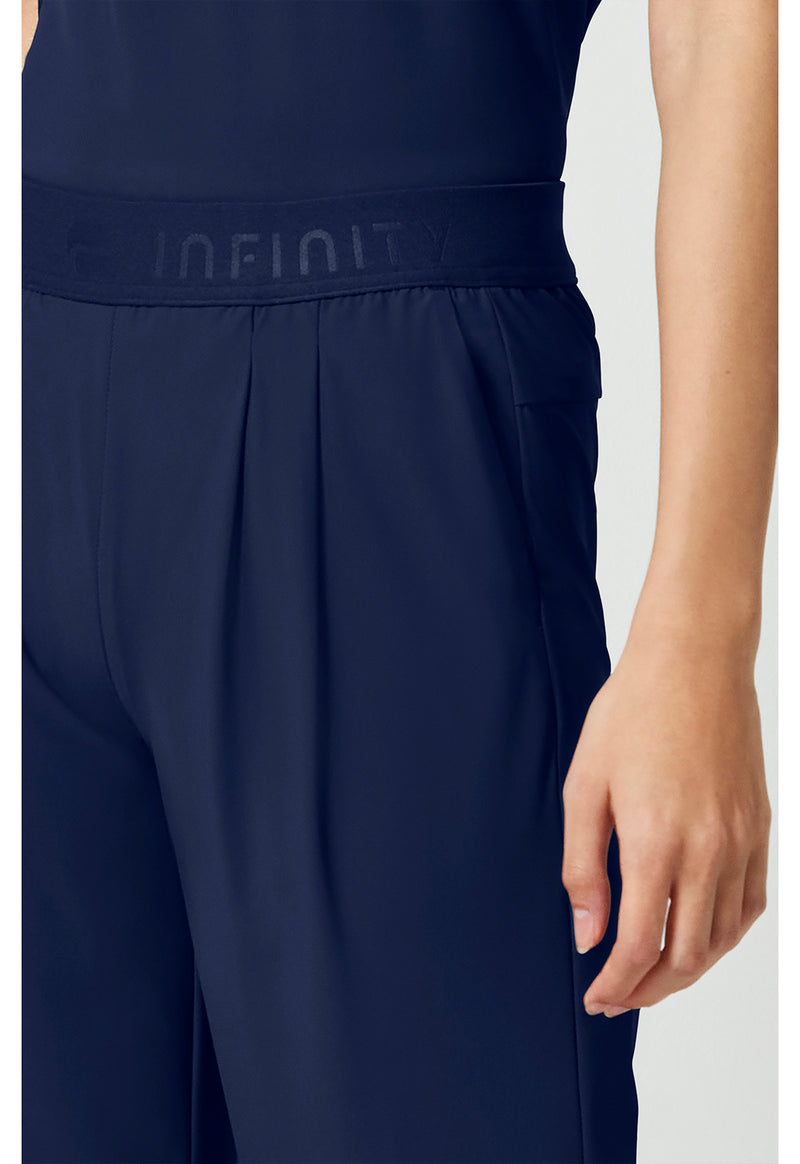 Navy - Women's 3-Pocket Wide Leg Pant – Petite (View 4)