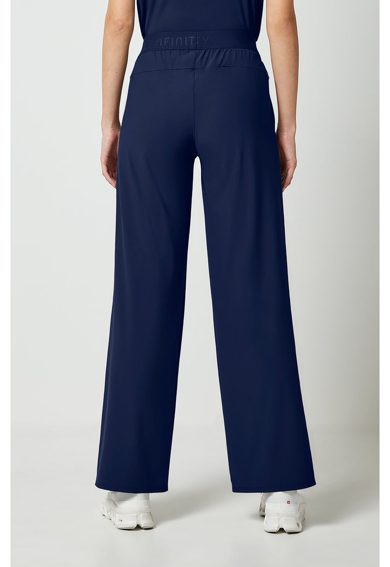 Navy - Women's 3-Pocket Wide Leg Pant – Regular (Back)