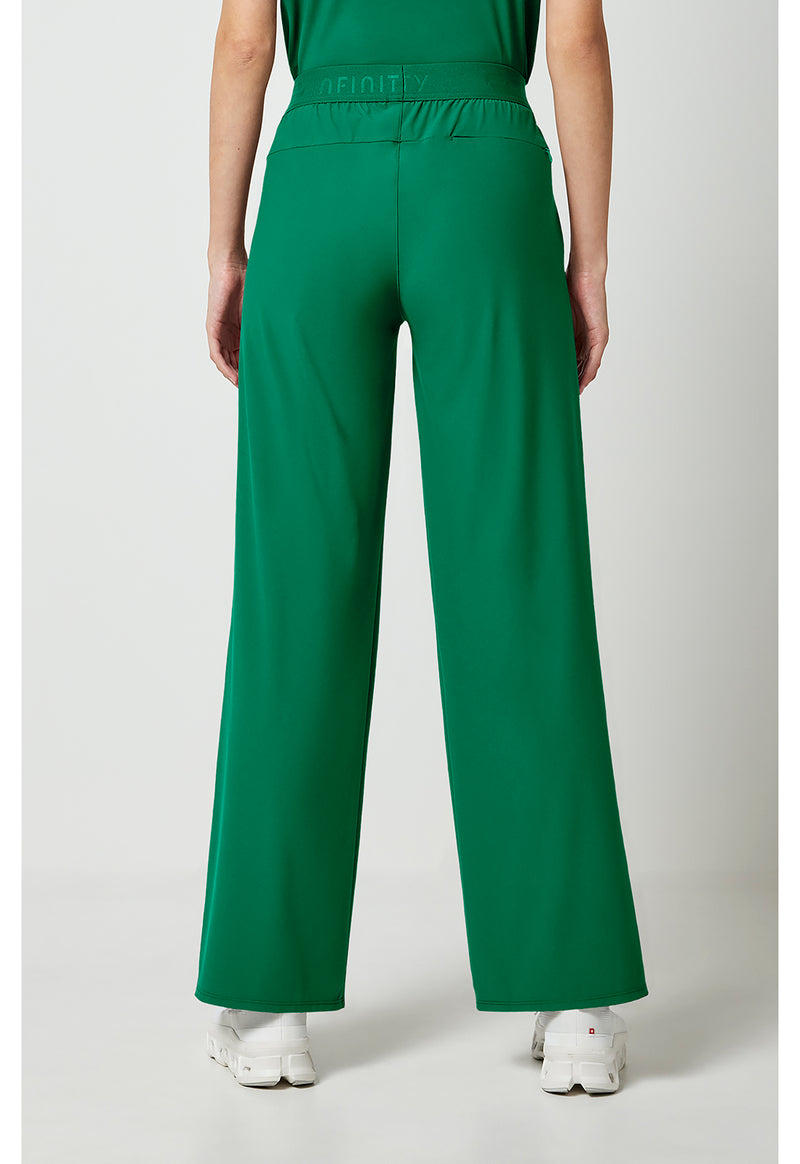 Retro Green - Women's 3-Pocket Wide Leg Pant – Regular (Back)