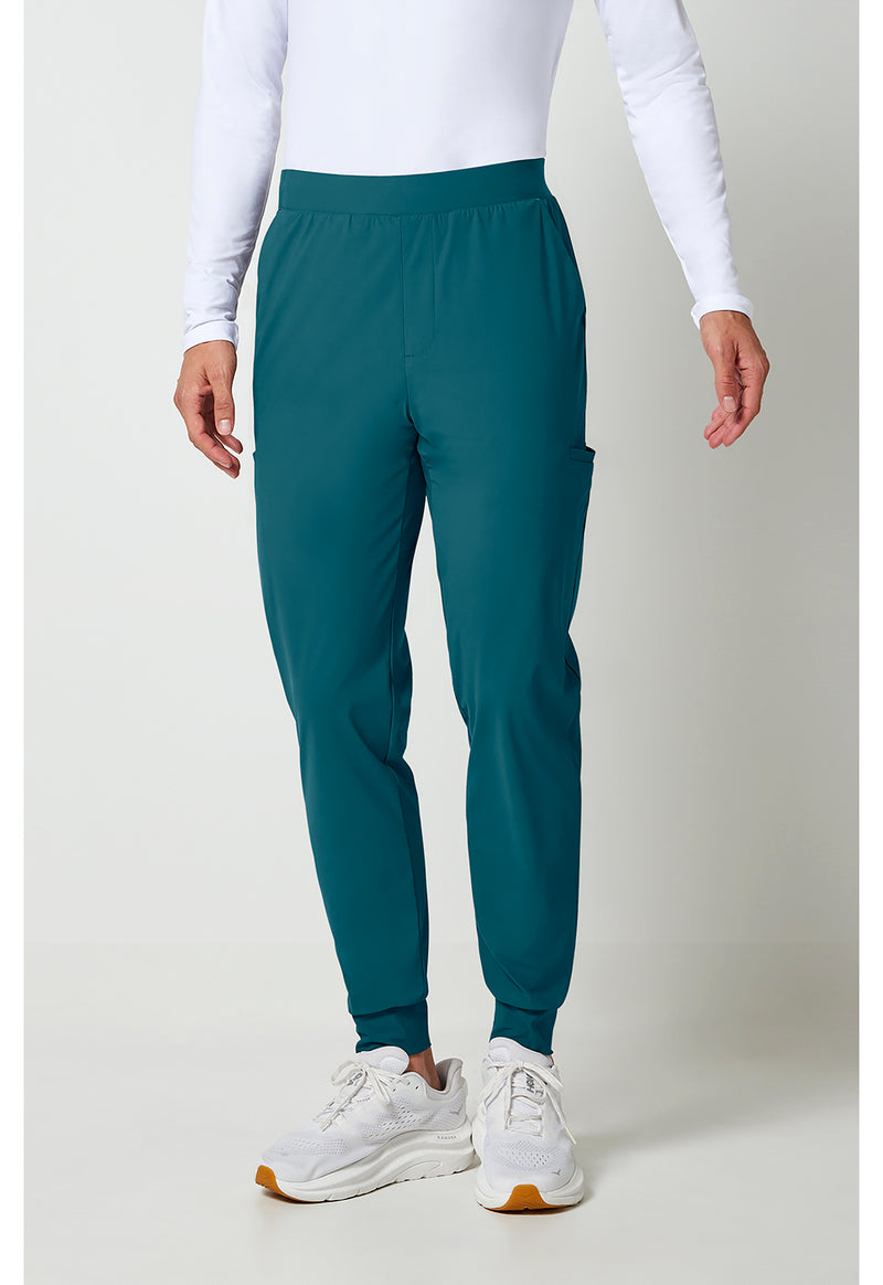 Caribbean Blue - Cherokee IN Pursuit Men Scrub Pants - Front View