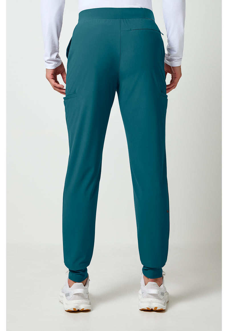 Caribbean Blue - Cherokee IN Pursuit Men Scrub Pants - Back View
