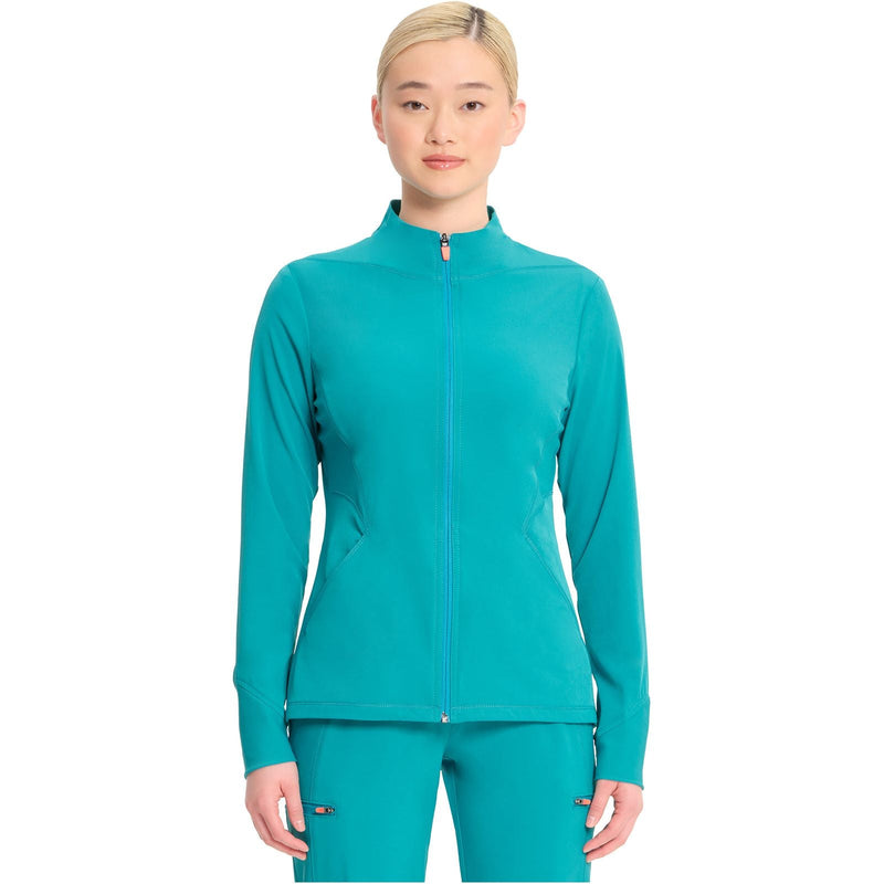 teal blue - Zip Front Jacket