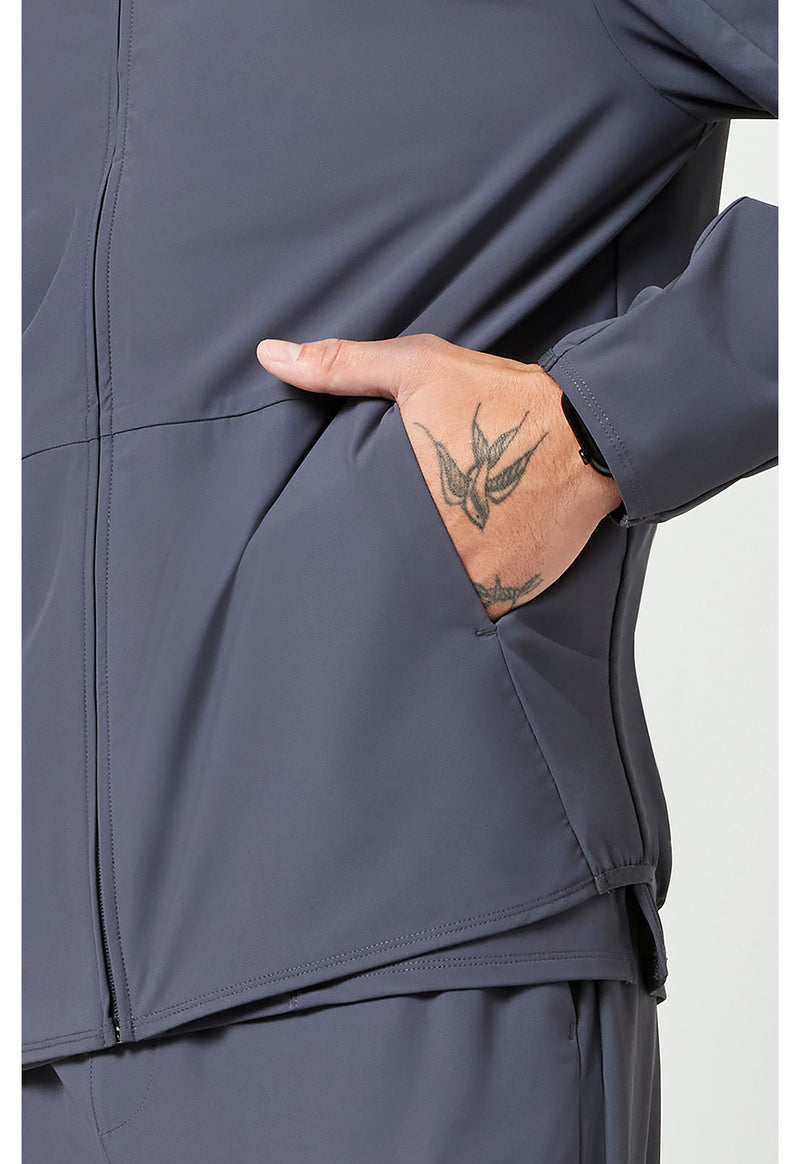 Pewter - Men's 3-Pocket Warm-up Jacket (View 4)