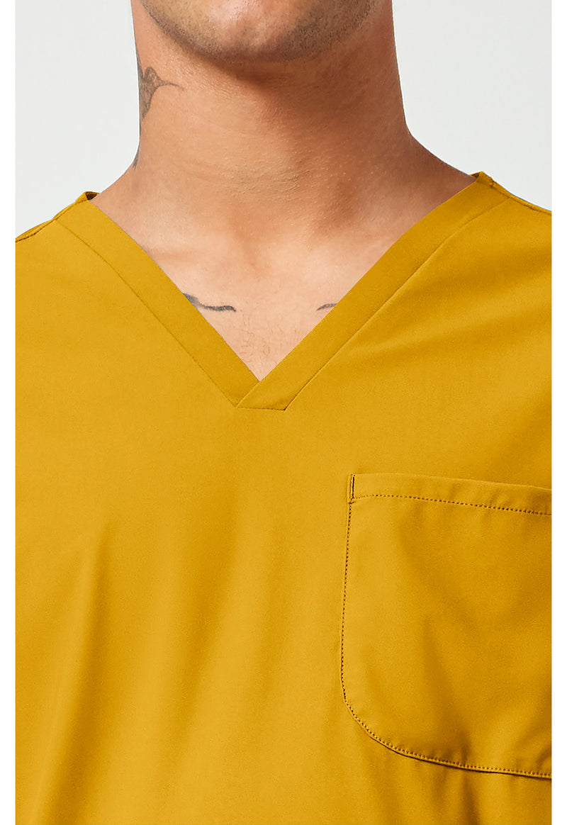 Butterscotch - Men's 3 Pocket V-Neck Scrub Top (View 2)